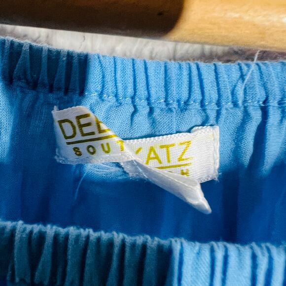 Debbie Katz South Beach Tunic Coverup Dress Blue Casual Resort Vacation - L - Picture 4 of 6